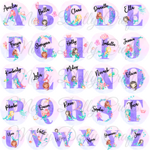 Load image into Gallery viewer, Mermaid Alphabet Personalised School Pencil Tin

