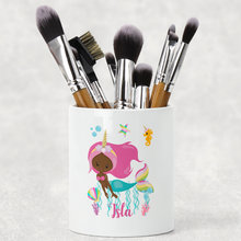 Load image into Gallery viewer, Mermaid Pencil Caddy / Make Up Brush Holder
