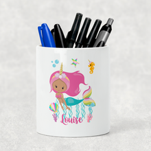 Load image into Gallery viewer, Mermaid Pencil Caddy / Make Up Brush Holder
