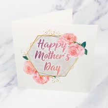 Load image into Gallery viewer, Floral Geometric Happy Mother&#39;s Day Card
