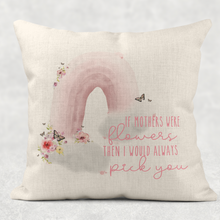 Load image into Gallery viewer, I&#39;d Pick You Wonky Rainbow Mother&#39;s Day Cushion
