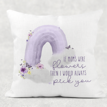 Load image into Gallery viewer, I&#39;d Pick You Wonky Rainbow Mother&#39;s Day Cushion
