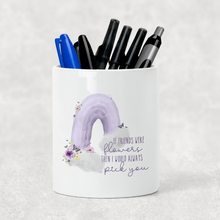 Load image into Gallery viewer, I&#39;d Pick You Wonky Rainbow Mother&#39;s Day Pencil Caddy / Make Up Brush Holder
