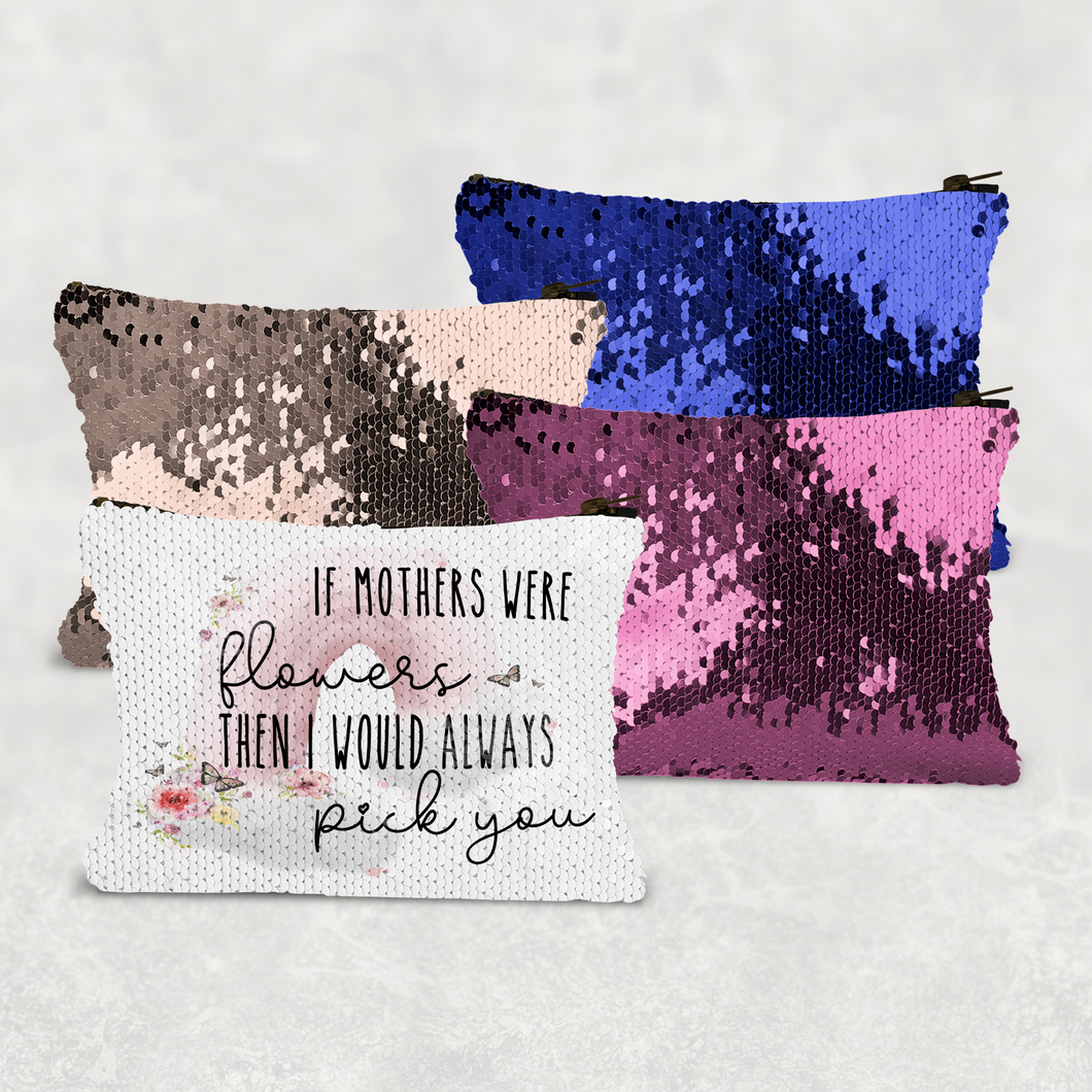 I'd Pick You Wonky Rainbow Sequin Personalised Bag