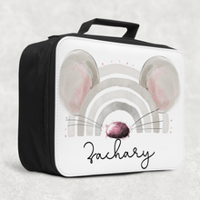 Load image into Gallery viewer, Mouse Rainbow Personalised Insulated Lunch Bag

