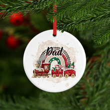 Load image into Gallery viewer, Mouse Train Personalised Ceramic Christmas Bauble
