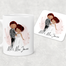 Load image into Gallery viewer, Mr &amp; Mrs Wedding Couple Personalised Engagement Mug
