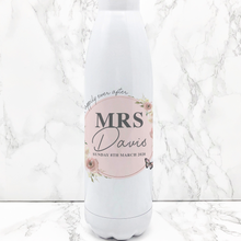 Load image into Gallery viewer, Wedding Happily Ever After Personalised Travel Flask Bride &amp; Groom

