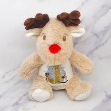 Load image into Gallery viewer, Christmas Nutcracker Alphabet Personalised Reindeer Plush Toy
