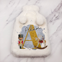 Load image into Gallery viewer, Nutcracker Alphabet Christmas Hot Water Bottle Cover
