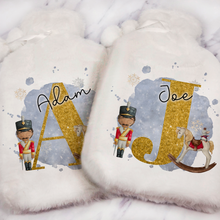 Load image into Gallery viewer, Nutcracker Alphabet Christmas Hot Water Bottle Cover

