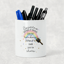 Load image into Gallery viewer, Paintbrush Rainbow Positivity Pencil Caddy / Make Up Brush Holder
