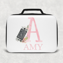 Load image into Gallery viewer, Gamer Pink Alphabet Insulated Lunch Bag
