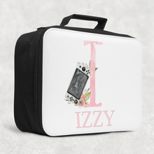 Load image into Gallery viewer, Gamer Pink Alphabet Insulated Lunch Bag
