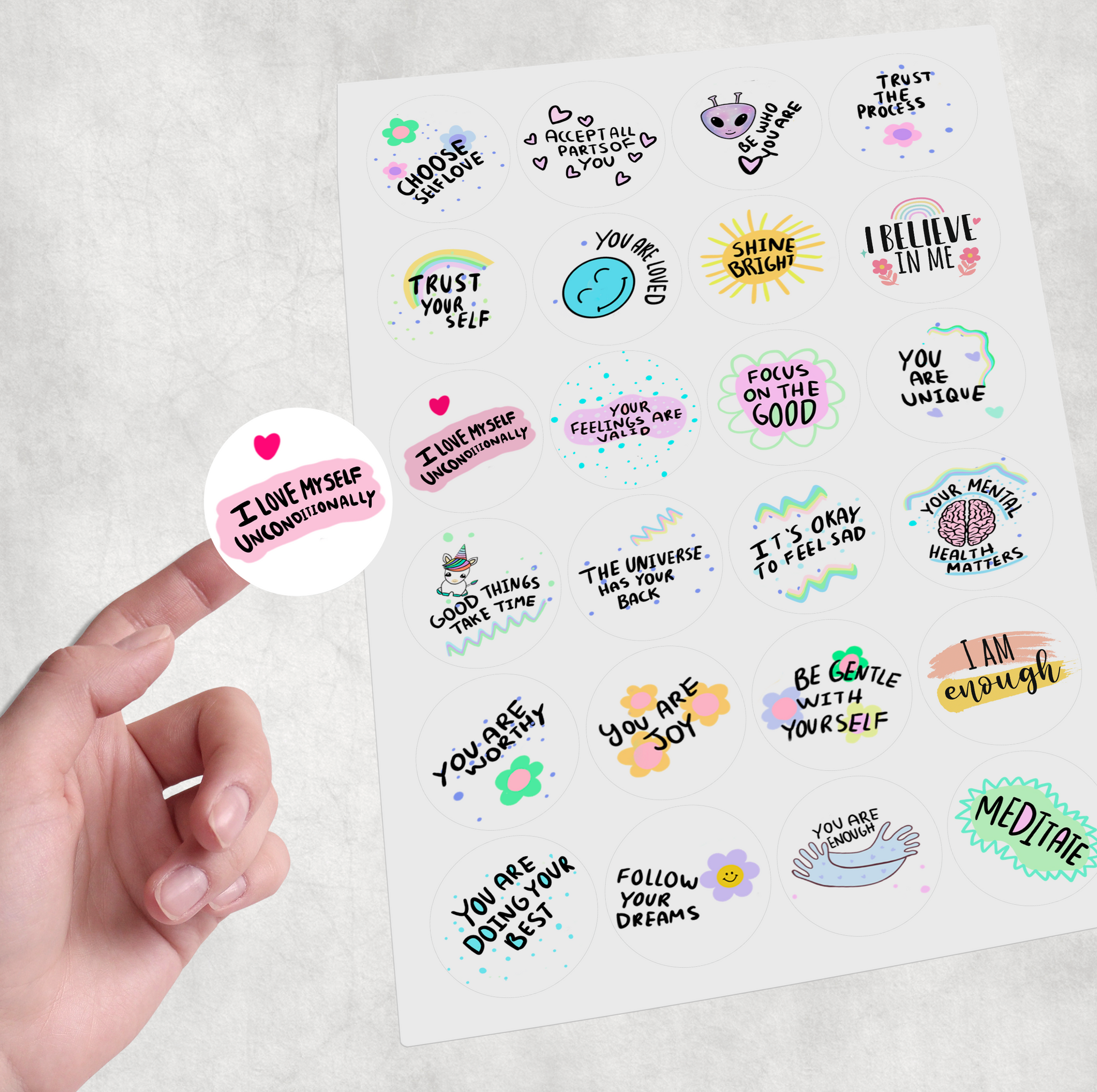 Stickers Positive Affirmation