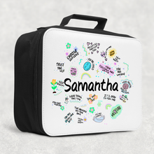 Load image into Gallery viewer, Positive Affirmations Insulated Lunch Bag
