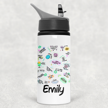 Load image into Gallery viewer, Positive Affirmations Personalised Aluminium Straw Water Bottle 650ml
