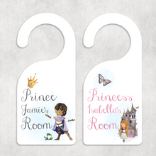 Load image into Gallery viewer, Princess Prince Personalised Room Door Hanger
