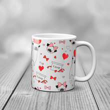 Load image into Gallery viewer, Pug Love Valentine&#39;s Day Mug - Mug - Molly Dolly Crafts
