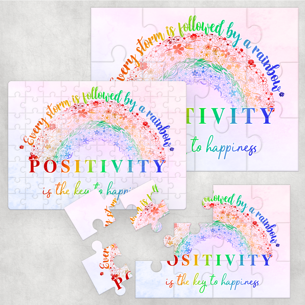 Rainbow Positivity Jigsaw Various Sizes & Pieces