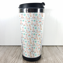 Load image into Gallery viewer, Unicorn 420ml Travel Mug with Option to Personalise - Travel Mug - Molly Dolly Crafts
