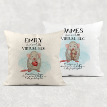 Load image into Gallery viewer, Rat Virtual Hug Isolation Comfort Cushion Linen White Canvas

