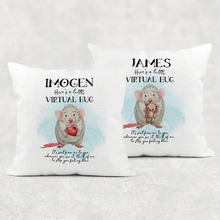 Load image into Gallery viewer, Rat Virtual Hug Isolation Comfort Cushion Linen White Canvas
