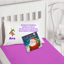 Load image into Gallery viewer, Rudolph Personalised Christmas Eve Pillow Case &amp; Book - Christmas - Molly Dolly Crafts
