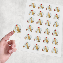 Load image into Gallery viewer, Reindeer and Elf Alphabet Christmas Personalised Gift Stickers
