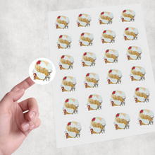 Load image into Gallery viewer, Reindeer and Elf Alphabet Christmas Personalised Gift Stickers
