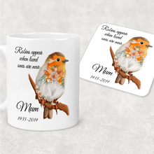 Load image into Gallery viewer, Robin Floral Mug
