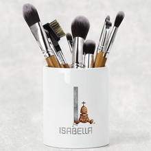 Load image into Gallery viewer, Robot Alphabet Watercolour Pencil Caddy / Make Up Brush Holder
