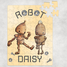 Load image into Gallery viewer, Robot Couple Jigsaw Various Sizes &amp; Pieces

