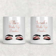 Load image into Gallery viewer, Cosmetic Personalised Rose Gold Eyes Make Up Brush Holder
