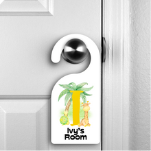 Load image into Gallery viewer, Safari Alphabet Personalised Room Door Hanger
