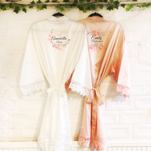 Load image into Gallery viewer, Sakura Flower Geometric Wedding Dressing Robe
