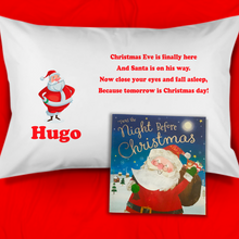 Load image into Gallery viewer, Santa Personalised Christmas Eve Pillow Case &amp; Book - Christmas - Molly Dolly Crafts
