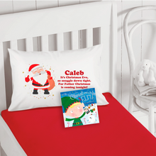 Load image into Gallery viewer, Santa Personalised Christmas Eve Pillow Case &amp; Book - Christmas - Molly Dolly Crafts
