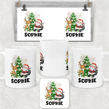 Load image into Gallery viewer, Santa &amp; Reindeer Christmas Eve Mug and Coaster Set
