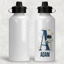 Load image into Gallery viewer, Space Alphabet Personalised Aluminium Water Bottle 400/600ml

