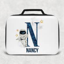 Load image into Gallery viewer, Space Alphabet Personalised Insulated Lunch Bag
