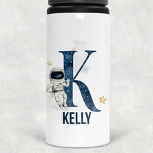 Load image into Gallery viewer, Space Alphabet Personalised Aluminium Straw Water Bottle 650ml
