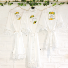 Load image into Gallery viewer, Sunflower Frames Wedding Dressing Robe
