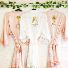 Load image into Gallery viewer, Sunflower Alphabet Lace Wedding Dressing Robe
