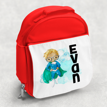 Load image into Gallery viewer, Superhero Personalised Kids Insulated Lunch Bag
