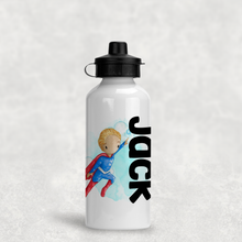 Load image into Gallery viewer, Super Hero Personalised Aluminium Water Bottle 400/600ml
