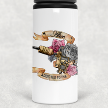 Load image into Gallery viewer, Tattoo Addict Personalised Aluminium Straw Water Bottle 650ml
