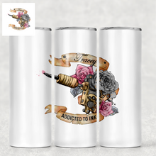 Load image into Gallery viewer, Tattoo Addict Personalised Tall Tumbler
