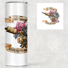 Load image into Gallery viewer, Tattoo Addict Personalised Tall Tumbler
