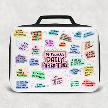 Load image into Gallery viewer, Teacher Affirmations Pastel Insulated Lunch Bag

